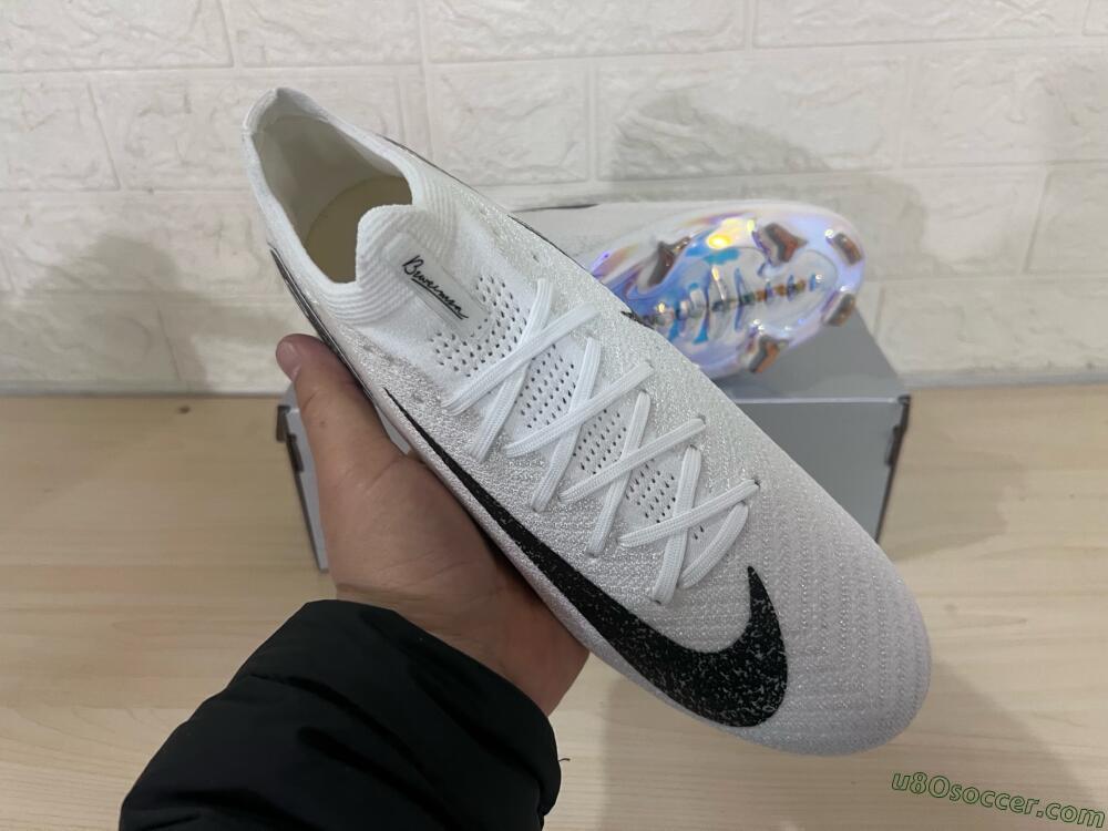 Nike Air Zoom Mercurial Vapor 16 Elite FG Firm Ground Soccer Cleats - White/Black/Blue/Gold