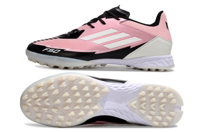 Adidas F50 Pro TF Artificial Turf Soccer Shoes - Pink/Black/White