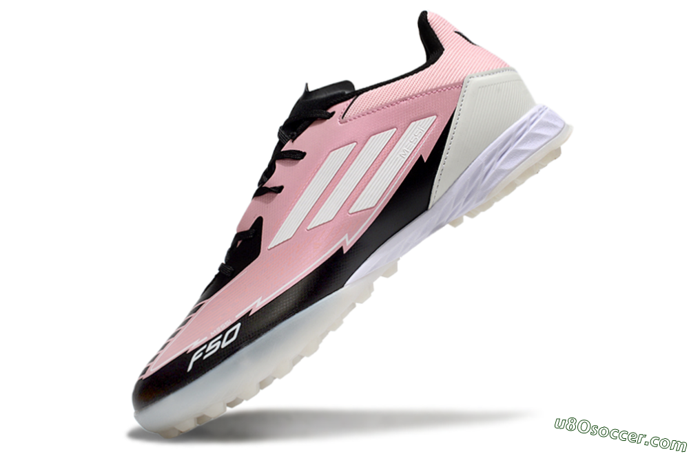 Adidas F50 Pro TF Artificial Turf Soccer Shoes - Pink/Black/White 5