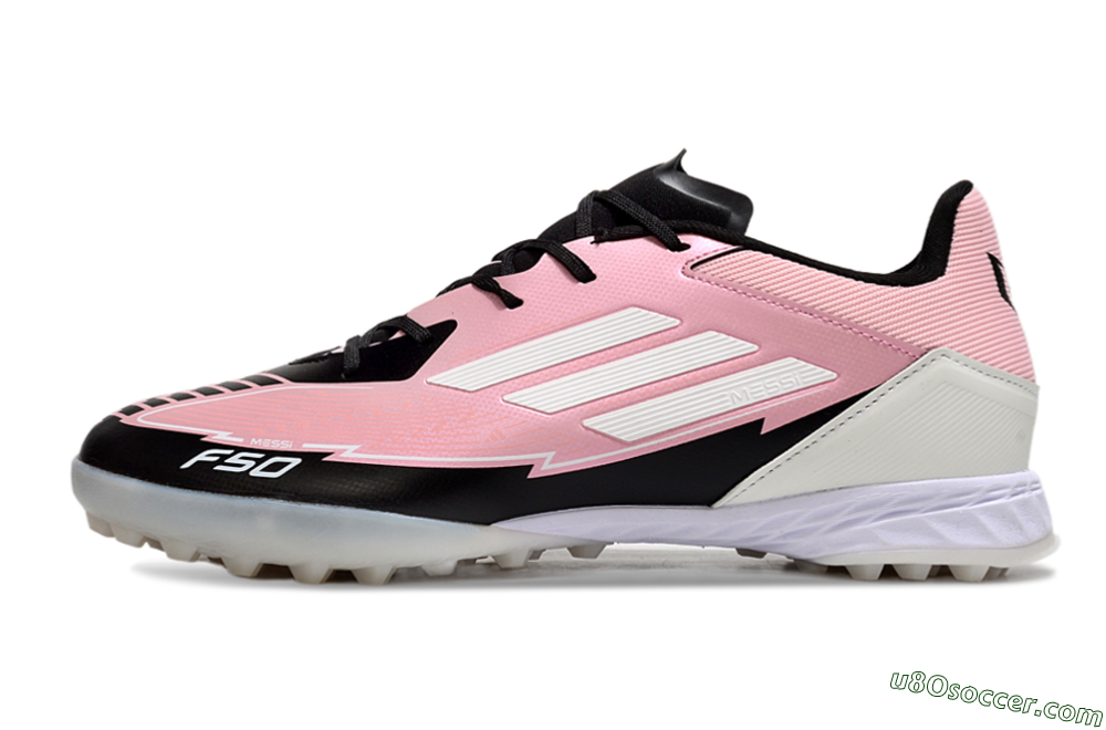 Adidas F50 Pro TF Artificial Turf Soccer Shoes - Pink/Black/White 2