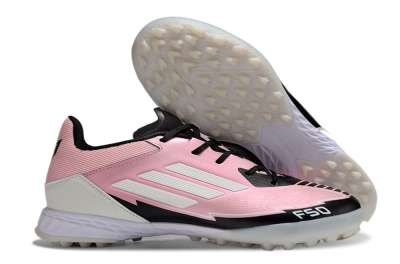 Adidas F50 Pro TF Artificial Turf Soccer Shoes - Pink/Black/White