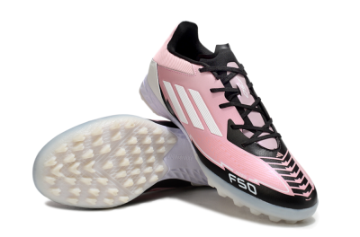 Adidas F50 Pro TF Artificial Turf Soccer Shoes - Pink/Black/White