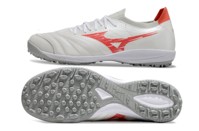 Mizuno Morelia Neo Sala TF Artificial Turf Soccer Shoes - Grey/Red/White