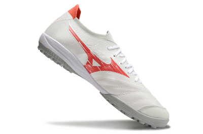 Mizuno Morelia Neo Sala TF Artificial Turf Soccer Shoes - Grey/Red/White
