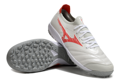 Mizuno Morelia Neo Sala TF Artificial Turf Soccer Shoes - Grey/Red/White