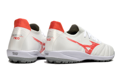 Mizuno Morelia Neo Sala TF Artificial Turf Soccer Shoes - Grey/Red/White