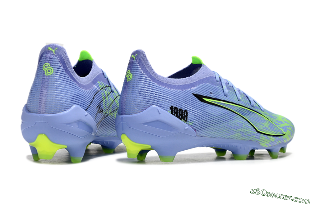 Puma Ultra 5 Ultimate FG Firm Ground Soccer Cleats - Blue/Yellow/Black 6