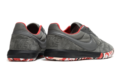 Nike Premier 2 Sala IC Indoor & Futsal Soccer Shoes - Grey/Black/Red