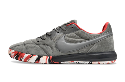 Nike Premier 2 Sala IC Indoor & Futsal Soccer Shoes - Grey/Black/Red