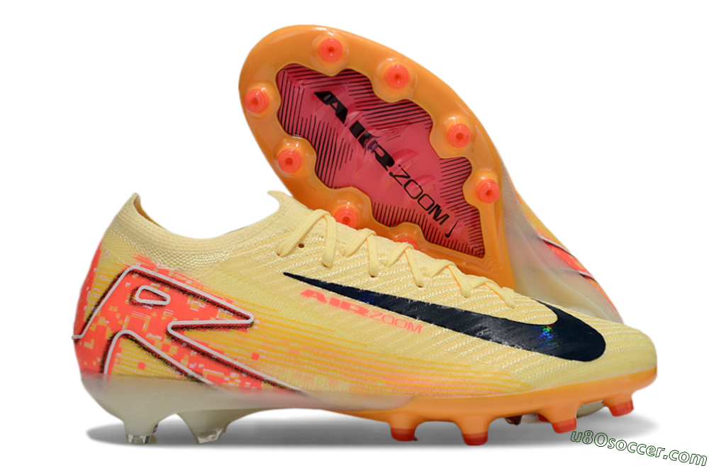 Nike Air Zoom Mercurial Vapor 16 Elite AG Artificial Grass Soccer Cleats - Yellow/Black/Red 1