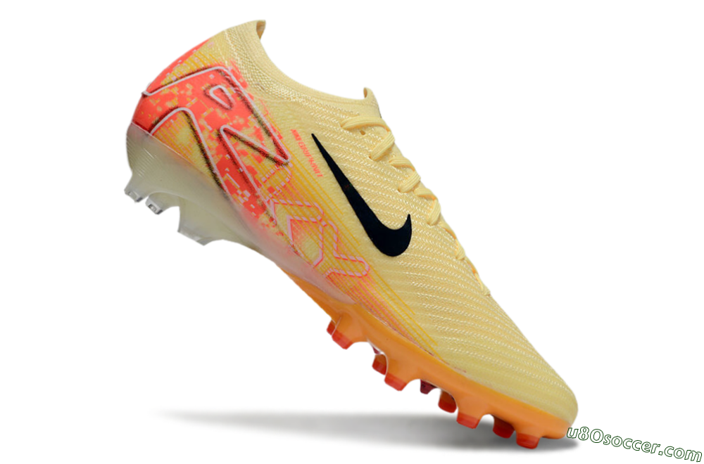 Nike Air Zoom Mercurial Vapor 16 Elite AG Artificial Grass Soccer Cleats - Yellow/Black/Red 4