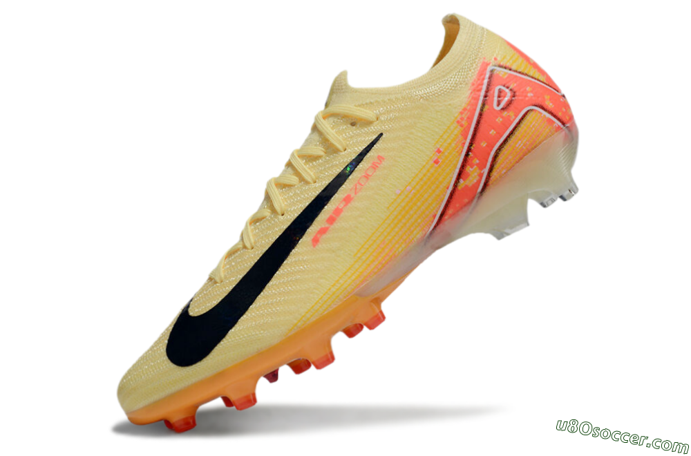 Nike Air Zoom Mercurial Vapor 16 Elite AG Artificial Grass Soccer Cleats - Yellow/Black/Red 5