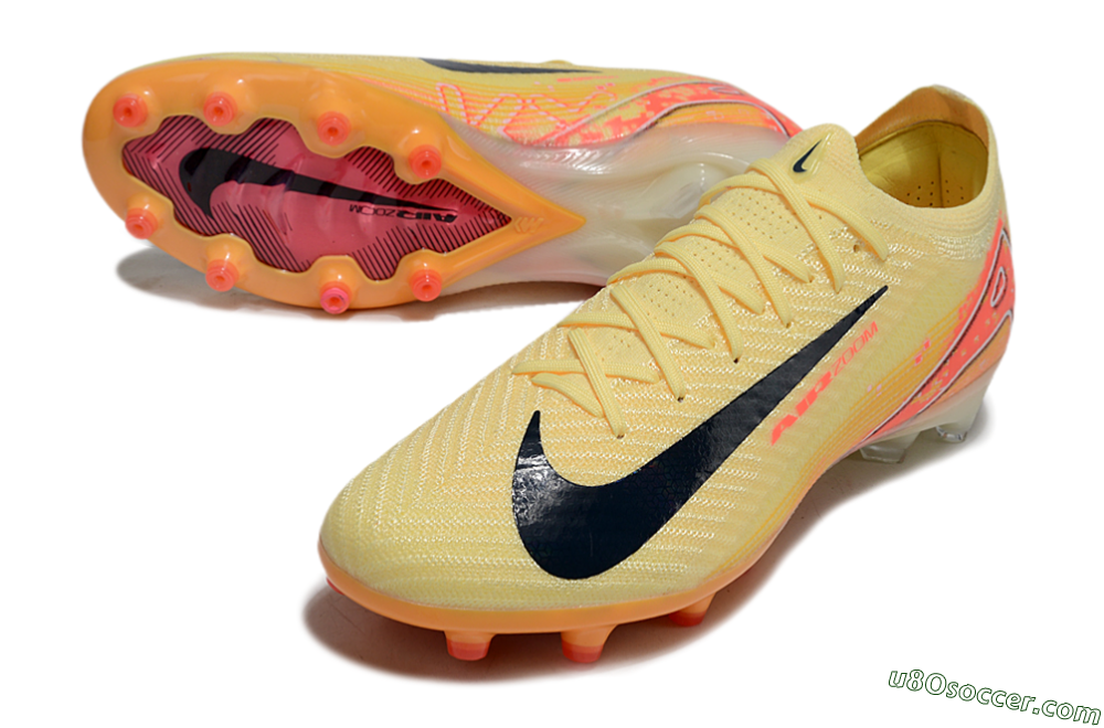 Nike Air Zoom Mercurial Vapor 16 Elite AG Artificial Grass Soccer Cleats - Yellow/Black/Red 3