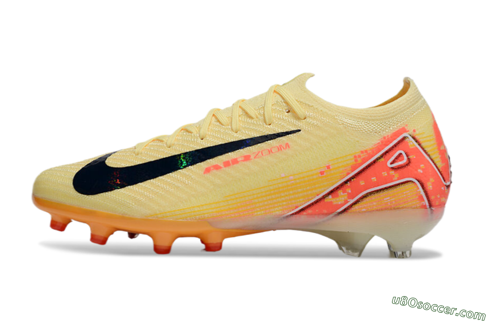 Nike Air Zoom Mercurial Vapor 16 Elite AG Artificial Grass Soccer Cleats - Yellow/Black/Red 2