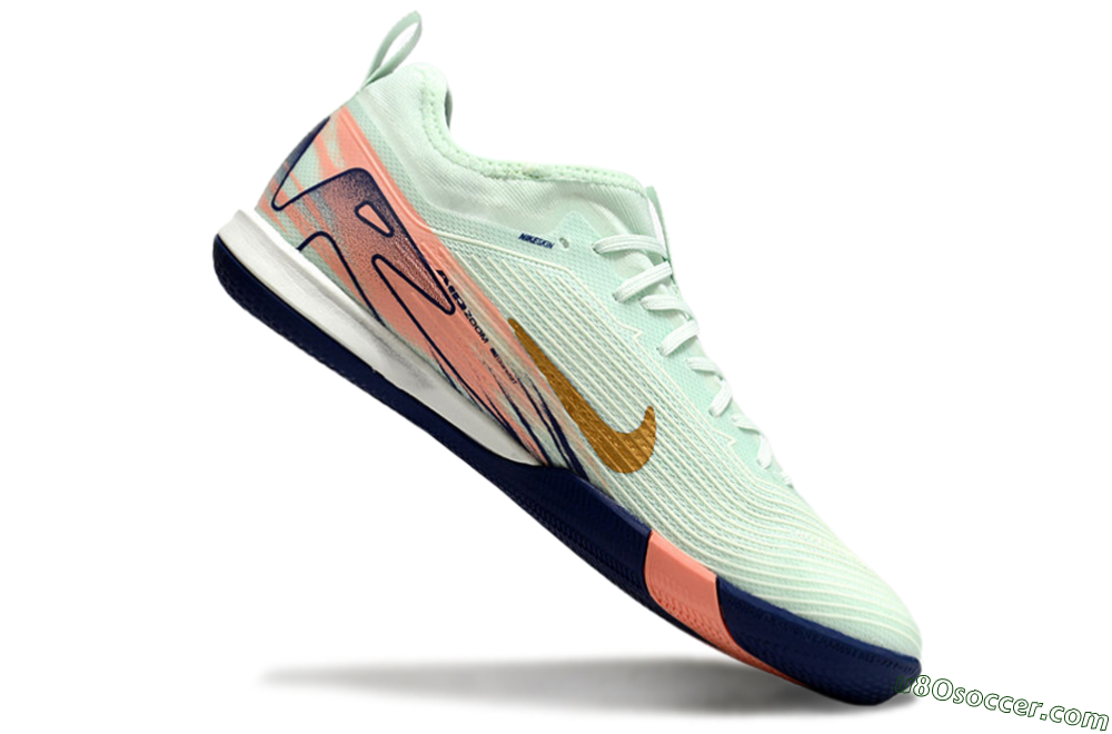 Nike Air Zoom Mercurial Vapor 16 Pro IC Indoor & Futsal Soccer Shoes - Jade/Gold/Pink 4