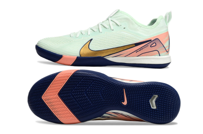 Nike Air Zoom Mercurial Vapor 16 Pro IC Indoor & Futsal Soccer Shoes - Jade/Gold/Pink