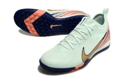 Nike Air Zoom Mercurial Vapor 16 Pro TF Artificial Turf Soccer Shoes - Jade/Gold/Pink