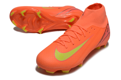 Nike Air Zoom Mercurial Superfly 10 Academy FG Firm Ground Soccer Cleats - Red/Yellow/Black