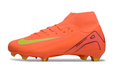 Nike Air Zoom Mercurial Superfly 10 Academy FG Firm Ground Soccer Cleats - Red/Yellow/Black