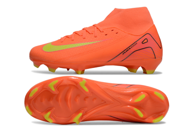 Nike Air Zoom Mercurial Superfly 10 Academy FG Firm Ground Soccer Cleats - Red/Yellow/Black