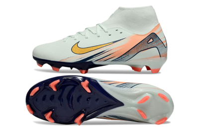 Nike Air Zoom Mercurial Superfly 10 Academy FG Firm Ground Soccer Cleats - Jade/Gold/Pink