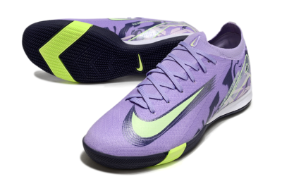 Nike Air Zoom Mercurial Vapor 16 Elite IC Indoor & Futsal Soccer Shoes - Purple/Yellow/White
