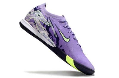 Nike Air Zoom Mercurial Vapor 16 Elite IC Indoor & Futsal Soccer Shoes - Purple/Yellow/White