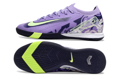Nike Air Zoom Mercurial Vapor 16 Elite IC Indoor & Futsal Soccer Shoes - Purple/Yellow/White