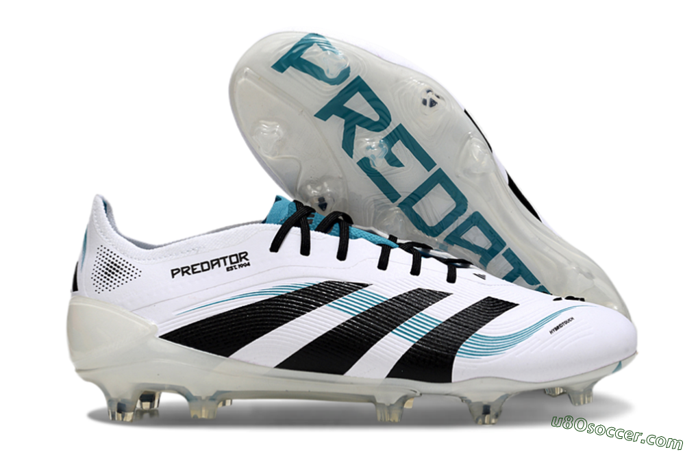 Adidas Predator Elite 25 FG Firm Ground Soccer Cleats - White/Blue/Black 1