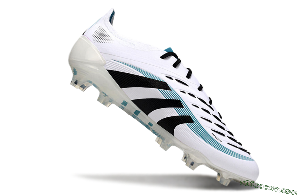 Adidas Predator Elite 25 FG Firm Ground Soccer Cleats - White/Blue/Black 4