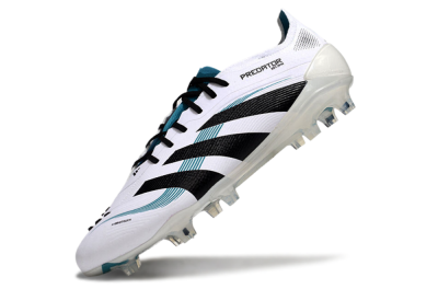 Adidas Predator Elite 25 FG Firm Ground Soccer Cleats - White/Blue/Black