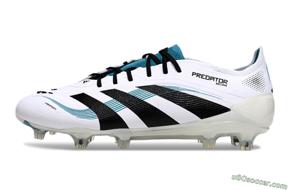 Adidas Predator Elite 25 FG Firm Ground Soccer Cleats - White/Blue/Black 2