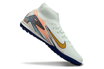 Nike Air Zoom Mercurial Superfly 10 Academy TF Artificial Turf Soccer Shoes - Jade/Gold/Pink