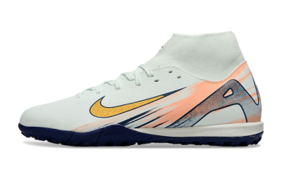 Nike Air Zoom Mercurial Superfly 10 Academy TF Artificial Turf Soccer Shoes - Jade/Gold/Pink