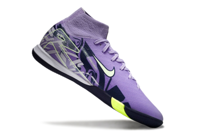 Nike Air Zoom Mercurial Superfly 10 Elite IC Indoor & Futsal Soccer Shoes - Purple/Yellow/White