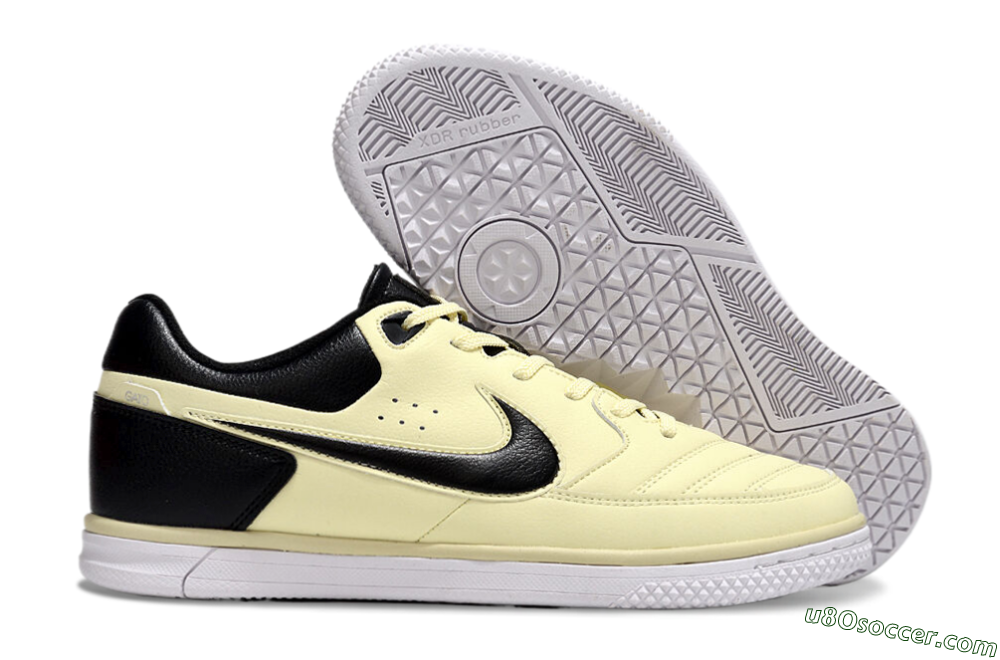 Nike Street Gato IC Indoor & Futsal Soccer Shoes - Beige/Black/White 1