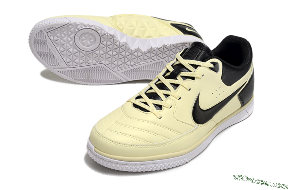 Nike Street Gato IC Indoor & Futsal Soccer Shoes - Beige/Black/White 3