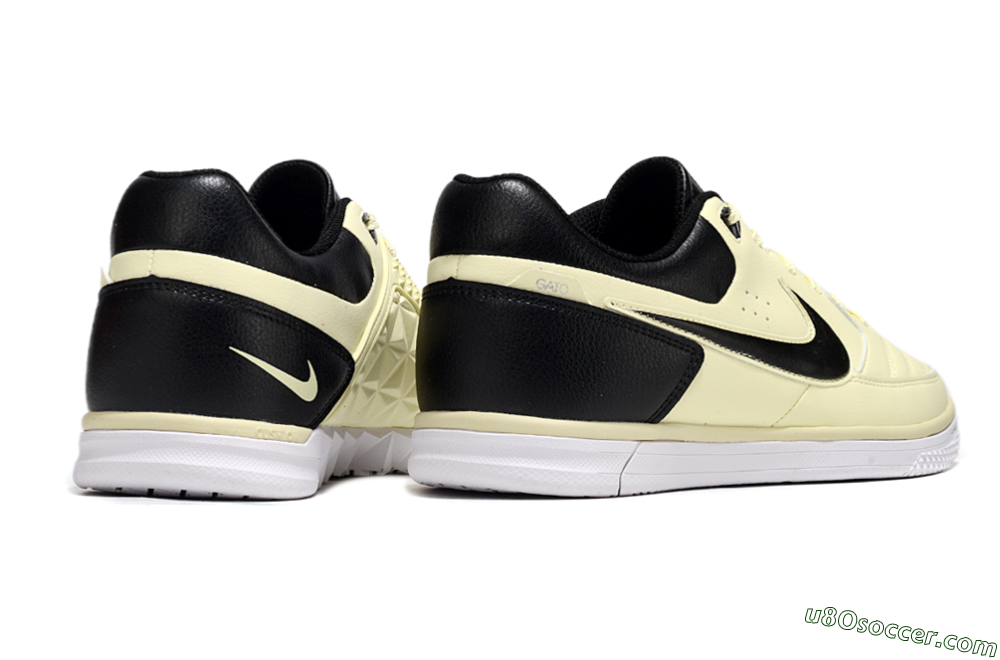 Nike Street Gato IC Indoor & Futsal Soccer Shoes - Beige/Black/White 6