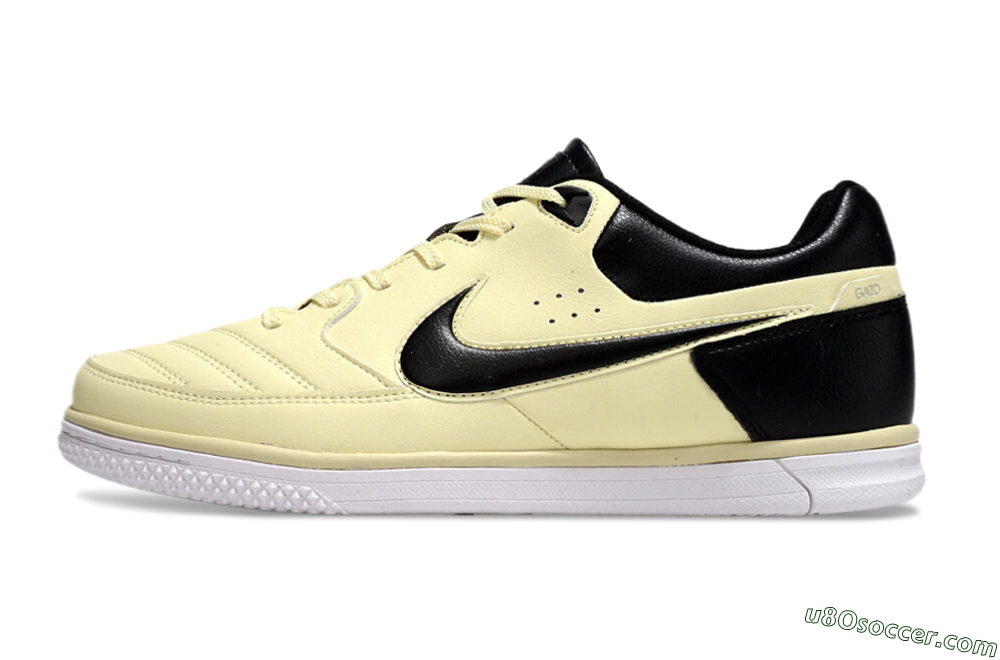 Nike Street Gato IC Indoor & Futsal Soccer Shoes - Beige/Black/White 2