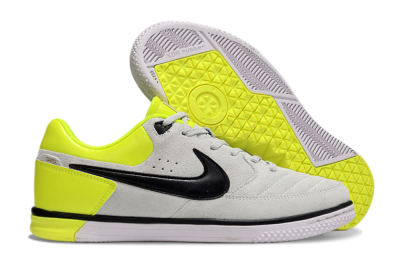 Nike Street Gato IC Indoor & Futsal Soccer Shoes - Grey/Black/Yellow