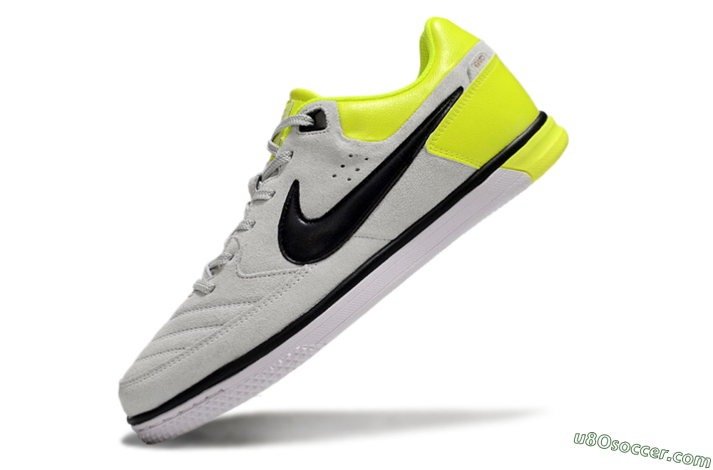 Nike Street Gato IC Indoor & Futsal Soccer Shoes - Grey/Black/Yellow 5