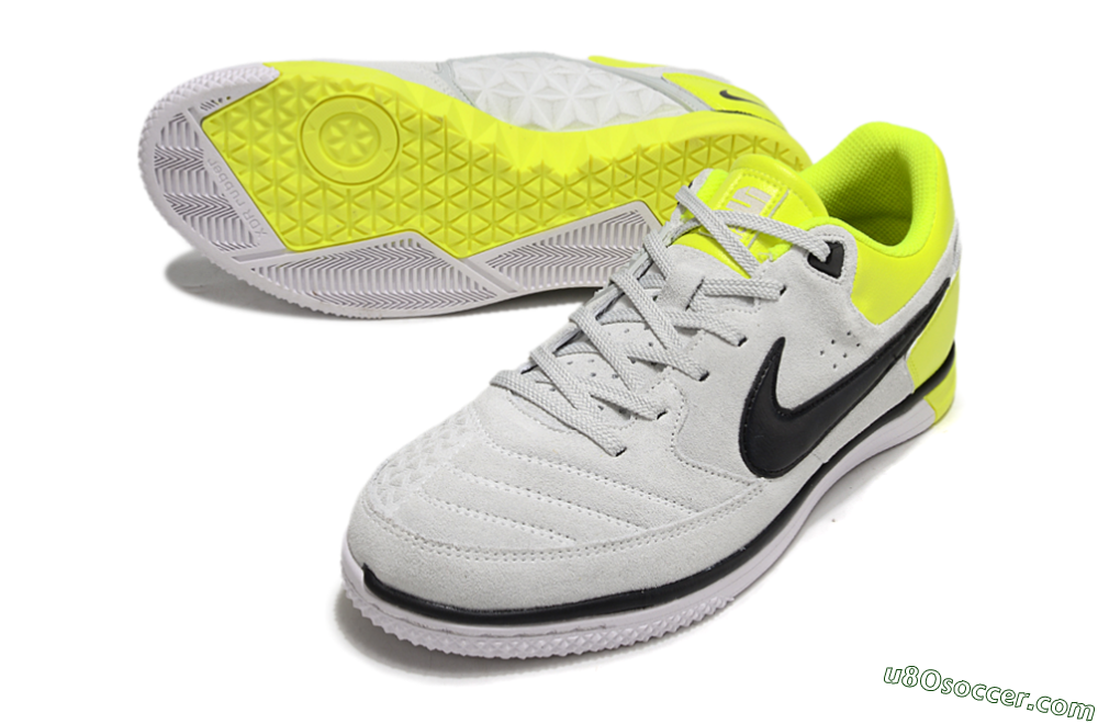 Nike Street Gato IC Indoor & Futsal Soccer Shoes - Grey/Black/Yellow 3
