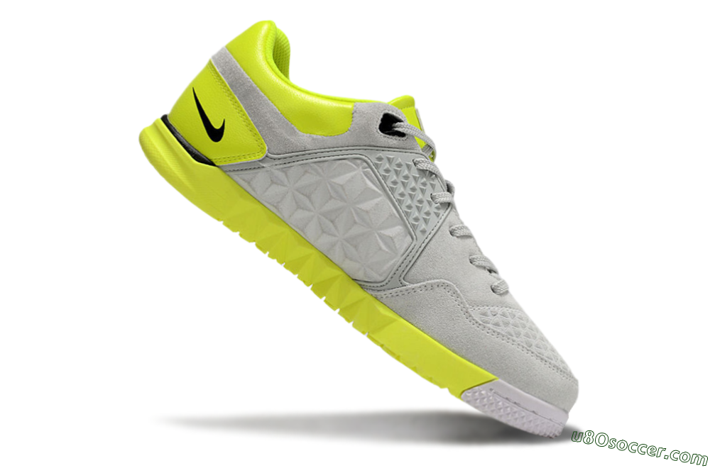 Nike Street Gato IC Indoor & Futsal Soccer Shoes - Grey/Black/Yellow 4