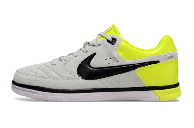 Nike Street Gato IC Indoor & Futsal Soccer Shoes - Grey/Black/Yellow