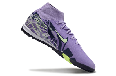 Nike Air Zoom Mercurial Superfly 10 Elite TF Artificial Turf Soccer Shoes - Purple/Yellow/White