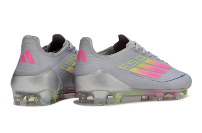 Adidas F50 Elite FG Firm Ground Soccer Cleats - Grey/Pink/Yellow