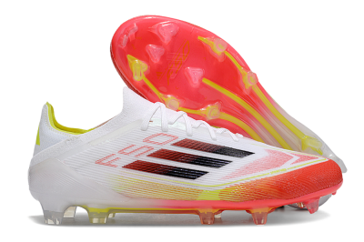 Adidas F50 Elite FG Firm Ground Soccer Cleats - White/Red/Yellow