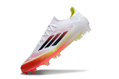 Adidas F50 Elite FG Firm Ground Soccer Cleats - White/Red/Yellow