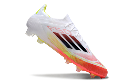 Adidas F50 Elite FG Firm Ground Soccer Cleats - White/Red/Yellow