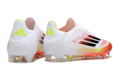 Adidas F50 Elite FG Firm Ground Soccer Cleats - White/Red/Yellow
